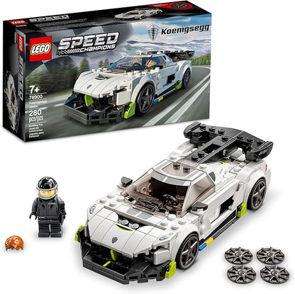 LEGO Speed Champions Koenigsegg Jesko 76900 Racing Sports Car Toy with Driver Minifigure Racer Model Set for Kids