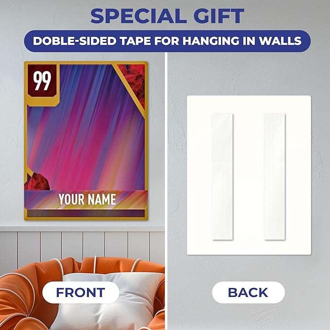 EGD Real Size Personalized Ultimate Team Card | Famous Basketball Game | Multiple Size Options (Card 4)