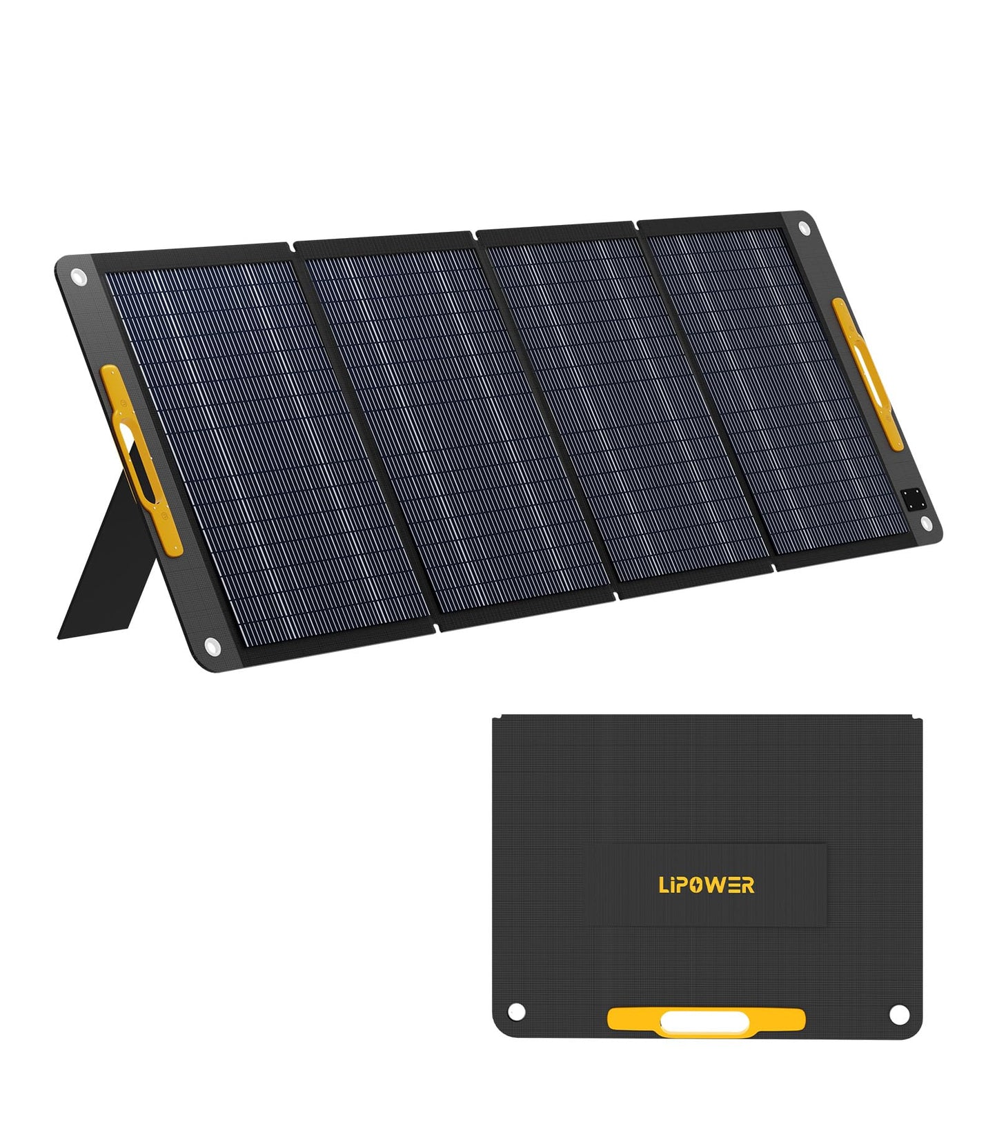 Lipower 200W Portable Solar Panels 18V, Foldable Solar Charger for Portable Power Station, IP68 Waterproof Foldable Solar Panel Power Backup for Generator, RV, Camping, Off Grid