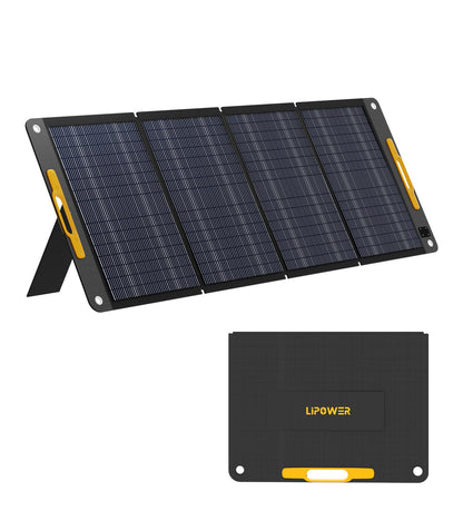 Lipower 200W Portable Solar Panels 18V, Foldable Solar Charger for Portable Power Station, IP68 Waterproof Foldable Solar Panel Power Backup for Generator, RV, Camping, Off Grid