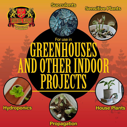 Royal Gold Coco & Perlite Growing Medium - 70/30 Premium Soilless Mix, 1.76 Cu Ft for Indoor & Greenhouse Use