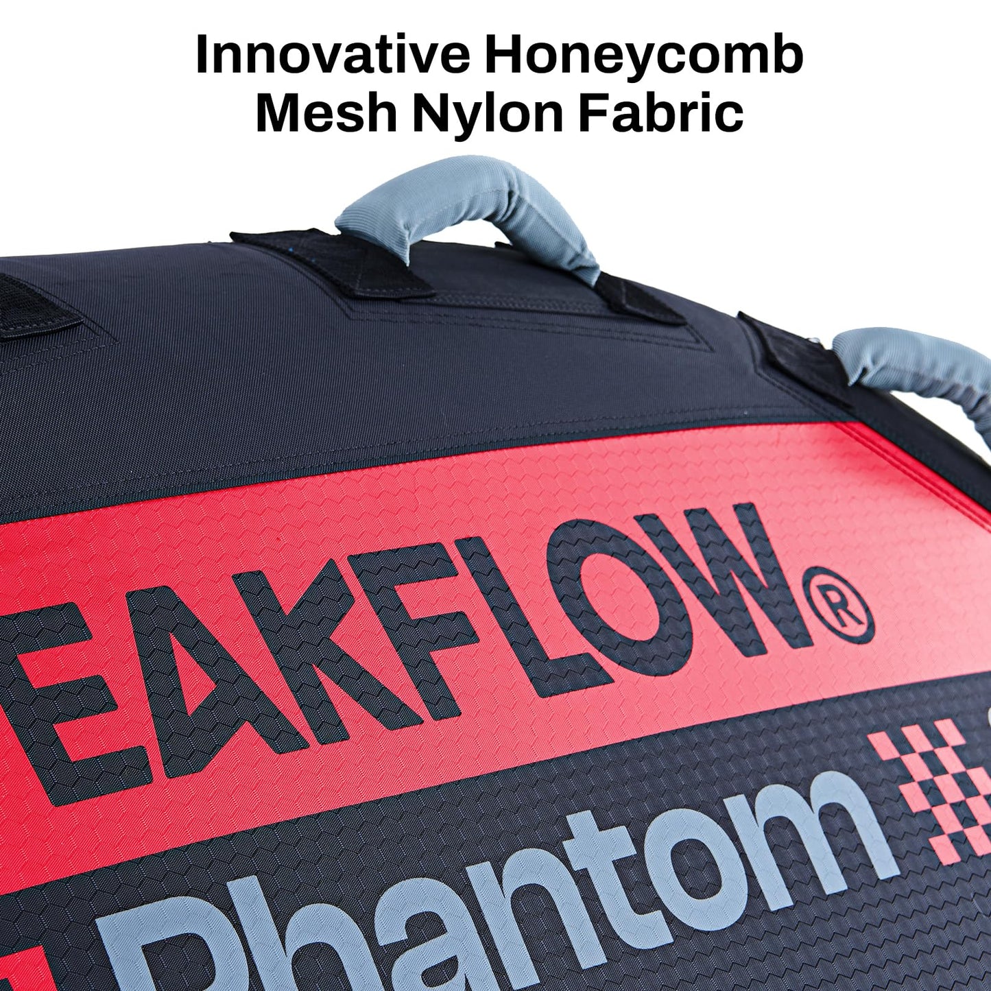 PEAKFLOW Towable Tube,Boat Tube,2-3 Rider Models,Tubes for Boating,PVC Liner and Full Nylon Cover,EVA Foam Pads and 6 EVA Handles,Swift Connect Rapid Boston Valve, 64x64Inches Inflated,Phantom Series