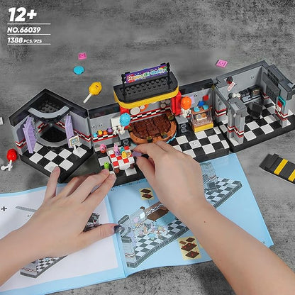 Security Room Building Block Toy for Boys Age 12+ Security Room Building Set Game Toys Merch Suitable for Halloween Birthday Gift 1388Pcs