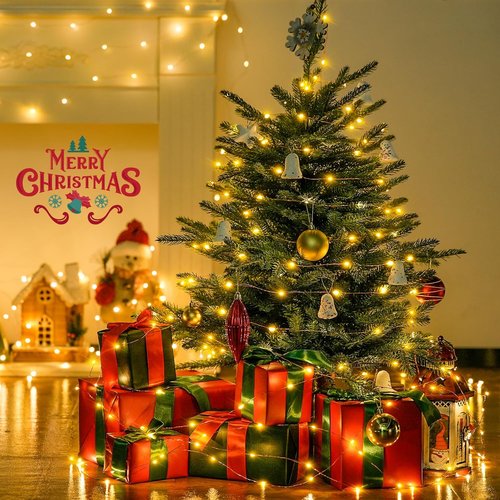 JMEXSUSS 200 LED Fairy Lights - Warm White Remote Control String Lights for Indoor Decor | 66 ft, 8 Modes