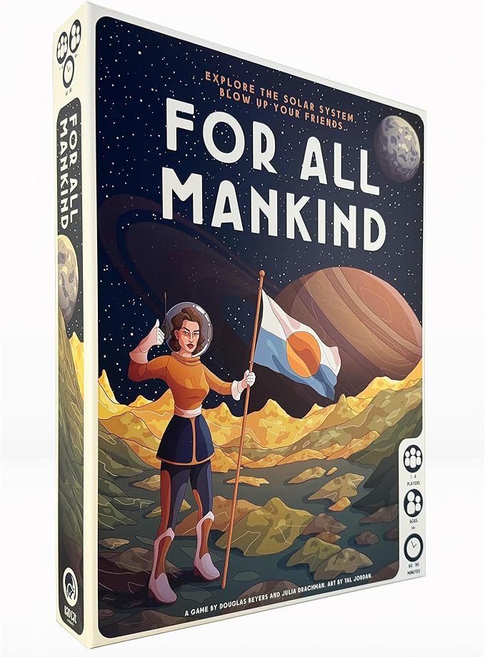 For All Mankind - Board Game -Strategy Game - Space Exploration Game 1-4 Players Ages 14 and up