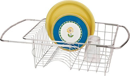 Better Houseware Stainless Steel Adjustable Over-Sink Dish Drainer | Space-Saving Design