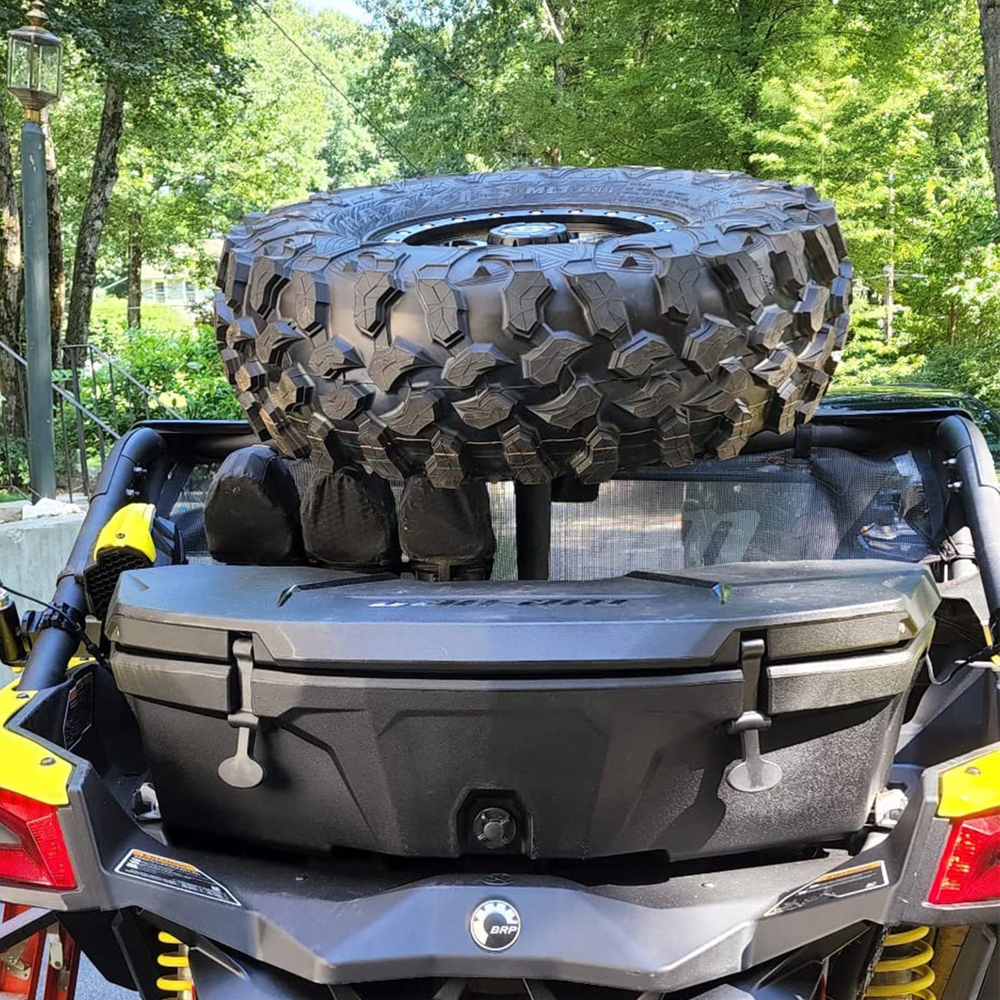Chelhead Maverick X3 Spare Tire Carrier Holder Compatible with Can Am Maverick X3 All Models 2017 2018 2019 2020 2021 2022 2023