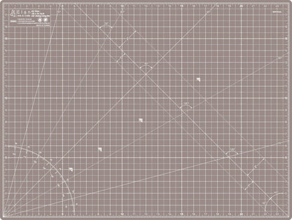 Elan Cutting Mat A2 Black & Taupe, Self Healing Cutting Mat 18x24 Inch, 5-Ply Craft Board Black, Hobby Board for Crafts 18x24 Inch