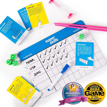 Super Skills - Action Game for Competitive People - Beat Your Friends at 120 Challenges - Fun Easter Group Activity for Family Night or Party with Kids Teen