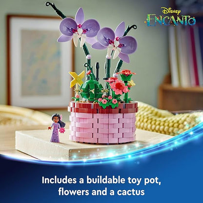 LEGO Disney Encanto Isabela’s Flowerpot Buildable Orchid Flower Toy for Kids with Disney Encanto Mini-Doll Toy for Play and Display Fun Gift for 9 Year Old Girls and Boys 43237