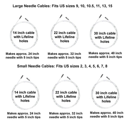 ChiaoGoo Spin Bamboo 5-Inch Complete 2500-C Interchangeable Circular Knitting Needle Set, Sizes US 2, 3, 4, 5, 6, 7, 8, 9, 10, 10.5, 11, 13, 15 with 6 Cords with Project Bag