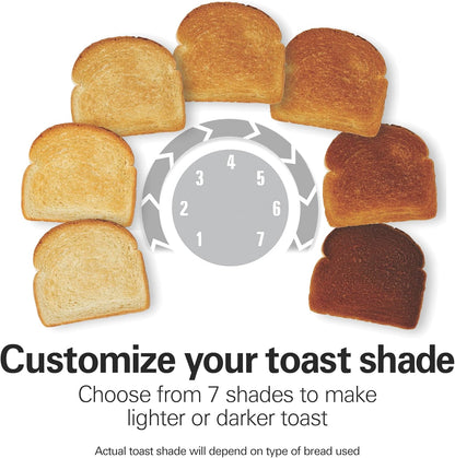Proctor Silex 2-Slice Toaster - Extra Wide Slots for Bagels, Cool-Touch Walls, Black