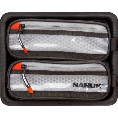 NANUK 905 Pro Waterproof Hard Case with 2-Pocket Lid Organizer and Padded Divider, Black