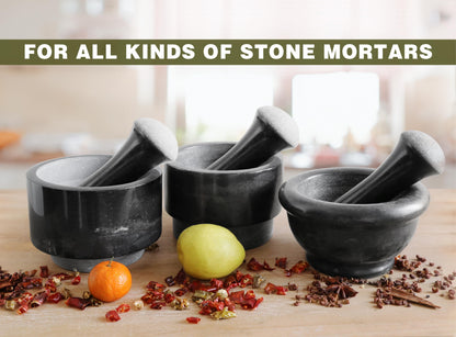 Black Granite Pestle,Pestle Only,Replacement Pestle,5.9" Length Polished,Double Head,Use Pestle on Both Ends