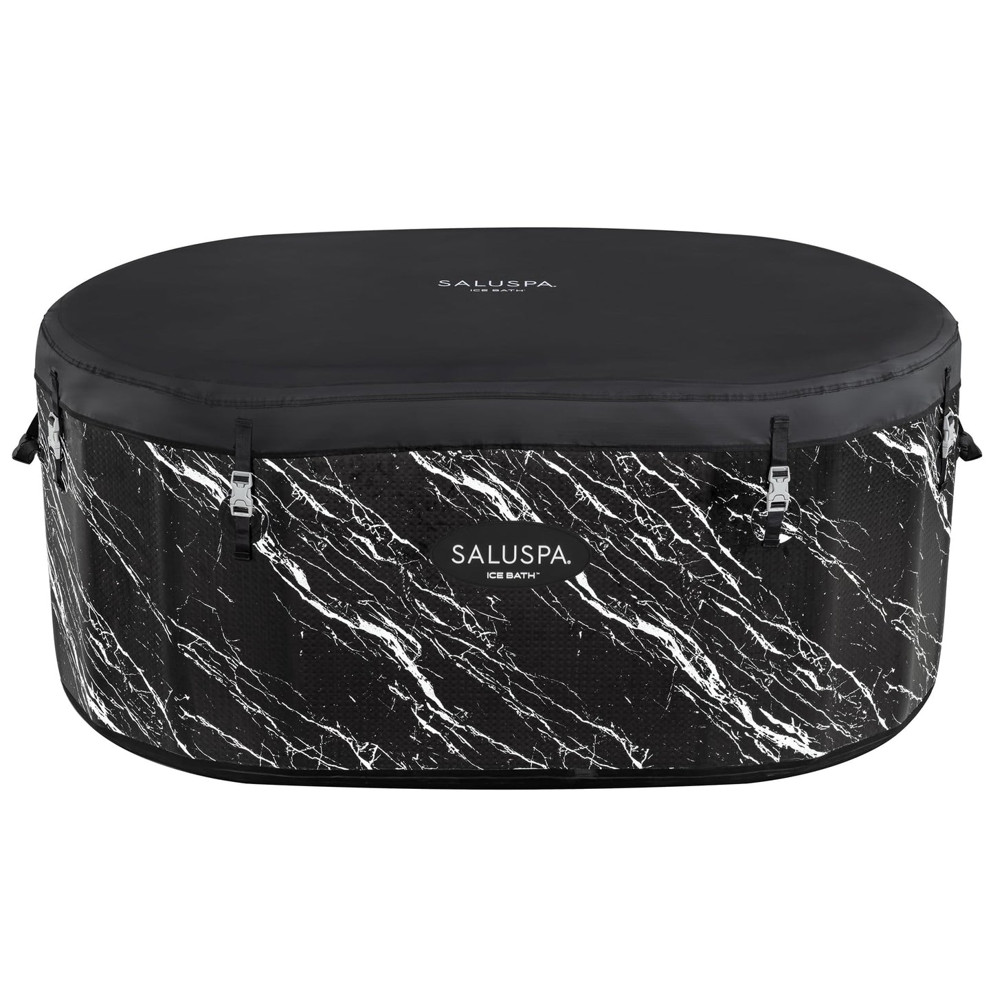 Bestway SaluSpa: Glacial Dip - Cold Plunge Inflatable Tub - 60x36x28, Black Marble, Ice Bath, FortiFiber, Polar Shield Year Round Use, Cover & Storage Bag