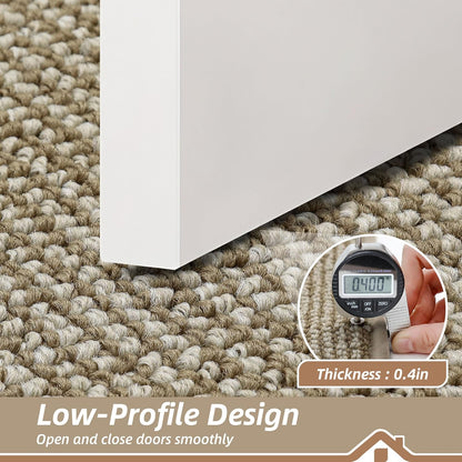 BEQHAUSE Dirt Trapper Door Mat - Non-Slip, Washable, Absorbent Entrance Mat | 20" x 32", Light Beige