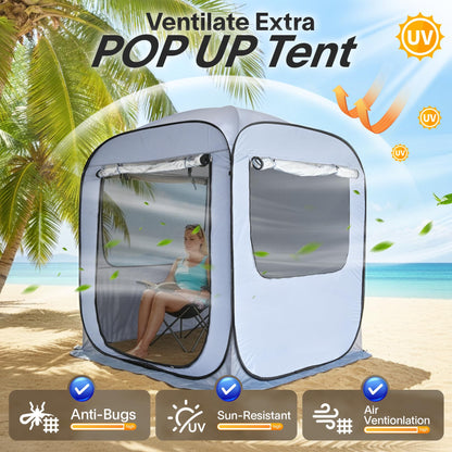 Alvantor® Tailgate SUV Tent for Cars – 6x6x6.6ft Waterproof & UV-Resistant Car Camping Tents with Full Mesh & PVC, Fits SUV, MPV – Portable Instant Setup Tent for 2-3 People