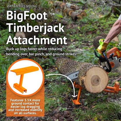 LogOX 3-in-1 Forestry Multitool, Firewood Harvesting Hand Tools, Reduce Back Strain and Heating Costs, Log Hauler, Cant Hook, and Timberjack, All-in-One (Patented & Made in USA)