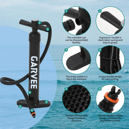 Garvee Inflatable Stand Up Paddle Board, 11' Paddle Boards with Premium SUP Accessories, Non-Slip Deck SUP Paddle Board, Stable Wide Paddleboard for Adults & Youth of All Skill Levels