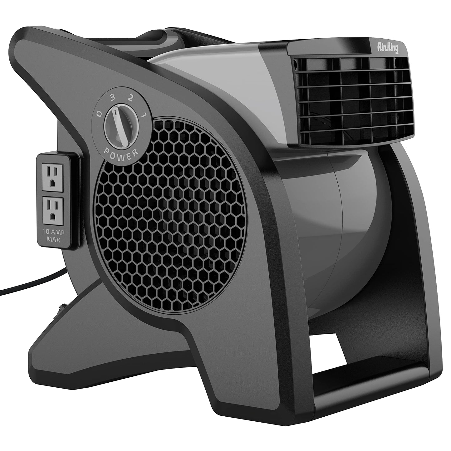 Air King 9555 3-Speed Commercial Grade Pivoting Blower, 1/13-Horsepower, Gray Finish