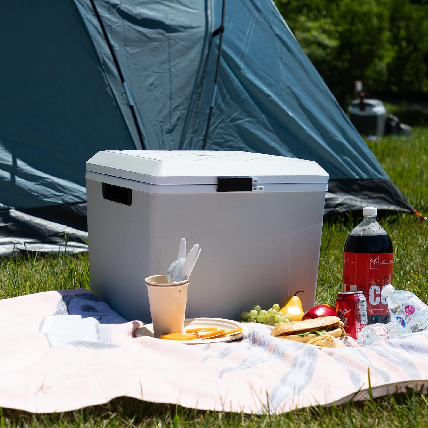 Koolatron 12V Iceless Cooler & Warmer – Portable 29 qt Electric Cooler/Nevera Portátil Eléctrica for Car Truck Camper Boat Hard Sided Mini Fridge for Camping Picnic Travel Lunch Food Drinks Office