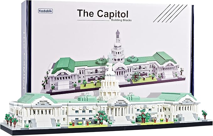 Architecture Series Mini Bricks for Adults and TeensUS Capitol Model Construction 3630 PCSMicro Blocks SetLandmark Model