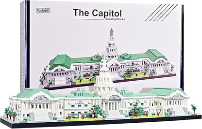Architecture Series Mini Bricks for Adults and TeensUS Capitol Model Construction 3630 PCSMicro Blocks SetLandmark Model