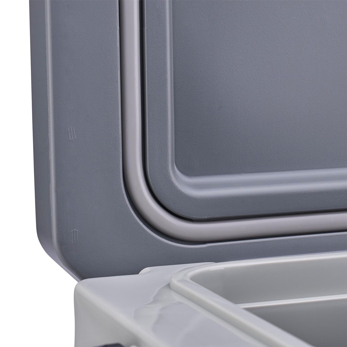 Plano Frost Cooler, 14-Quart Hard Cooler, Storm Gray, Insulated Ice Chest for Camping and Fishing, Dual-Stage Molded Latches, Airtight Dri-Loc Seal, Includes Removable Dry Basket