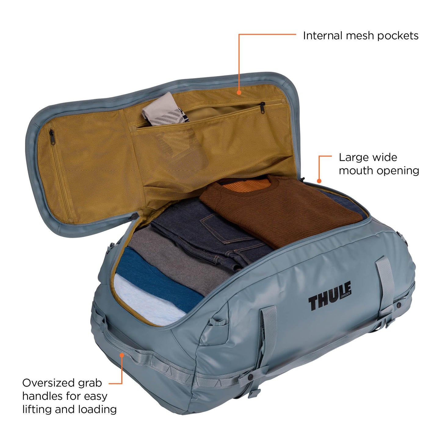 Thule Chasm 90L, Pond Gray