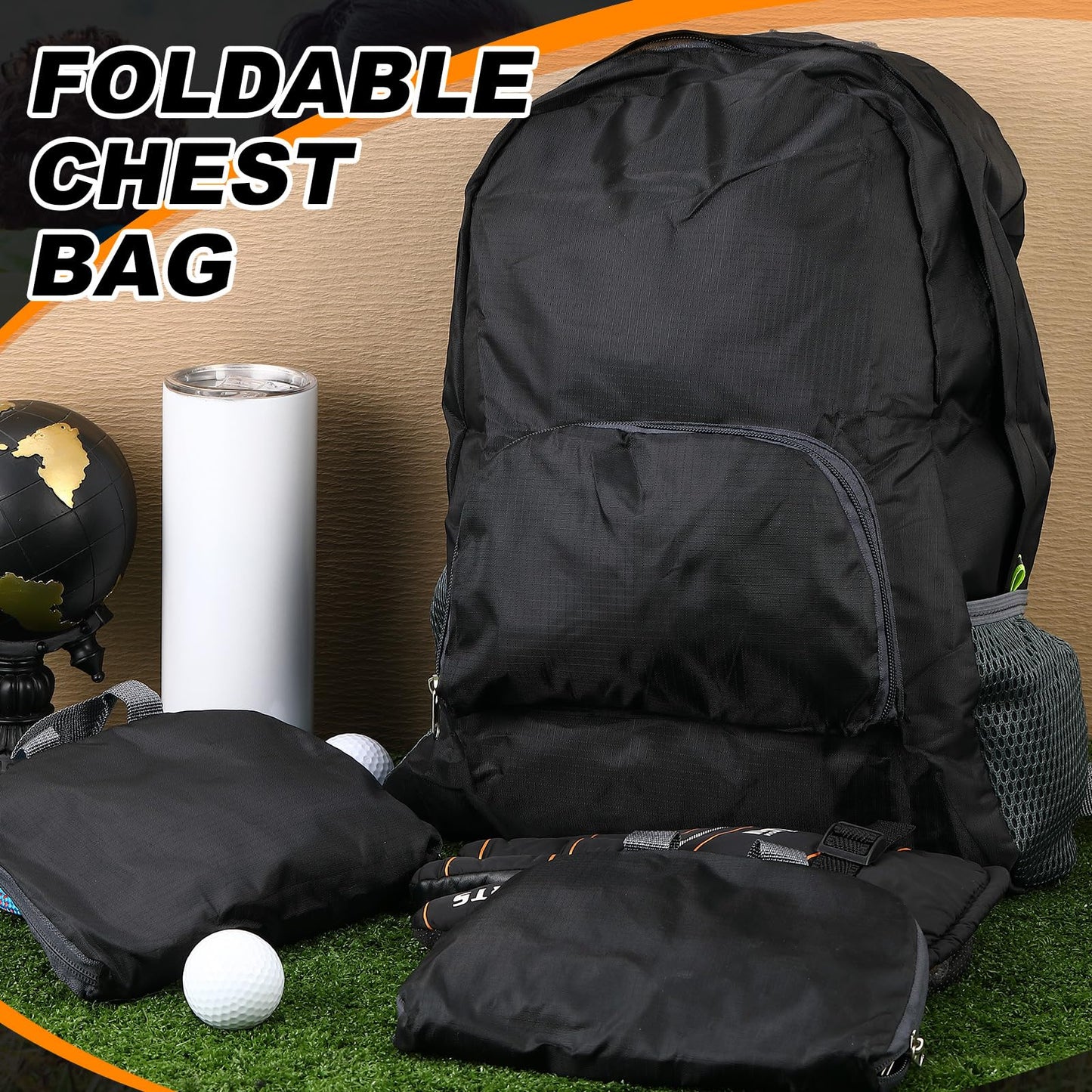 Dunzy 50 Pcs 20l Foldable Backpacks Bulk Lightweight Basic Back Pack Wholesale for Homeless Donation Corporate Events Travel Camping