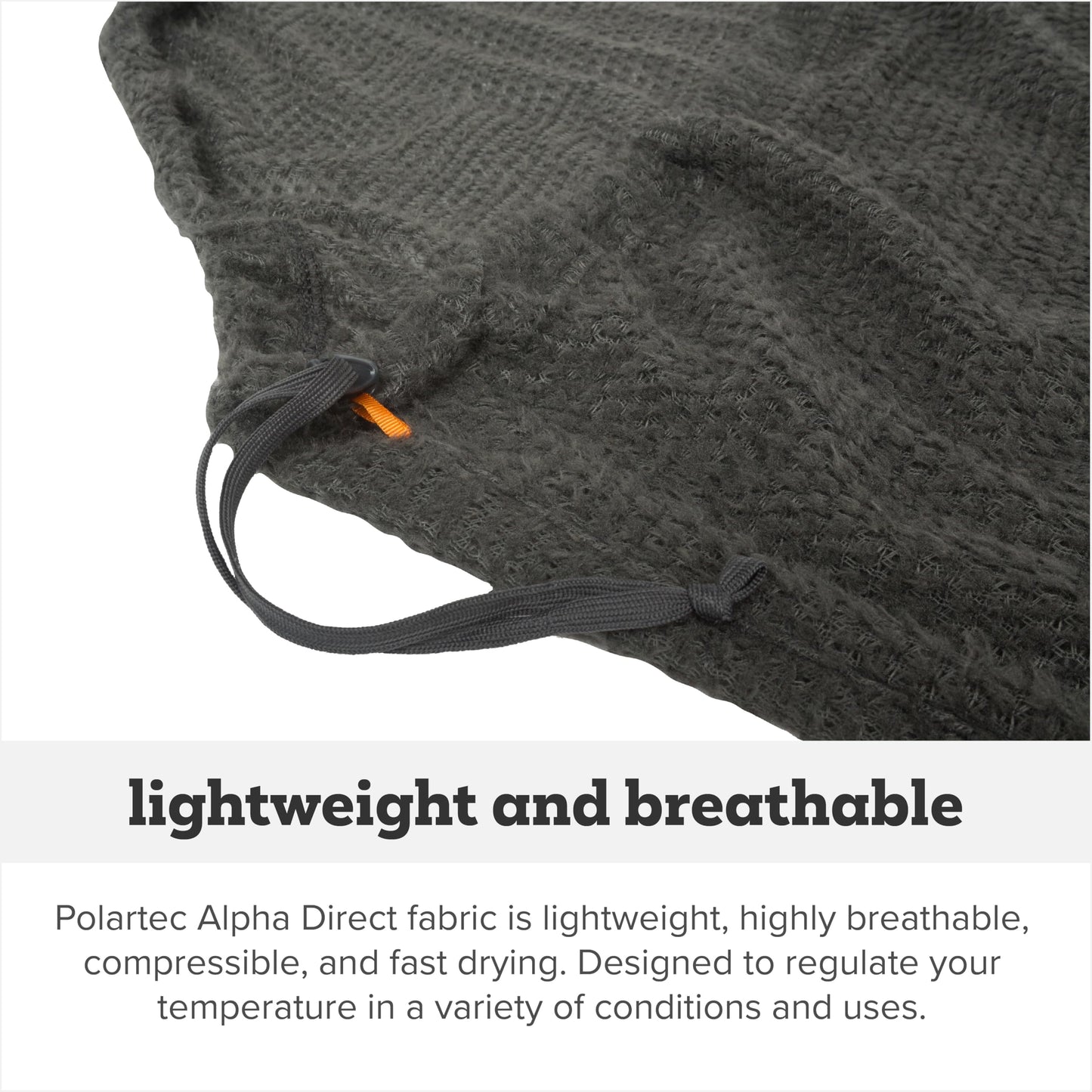 Big Agnes Alpha Direct Fleece Sleeping Bag Liner, Long