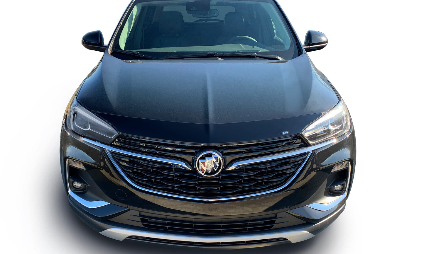 Auto Ventshade [AVS] Aeroskin Hood Protector | Fits 2020-2023 Buick Encore GX | Low Profile Deflector/Bug Shield - 1 pc., Smoke | 320083"