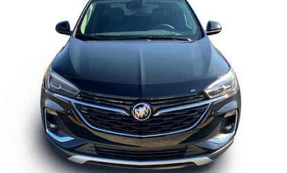 Auto Ventshade [AVS] Aeroskin Hood Protector | Fits 2020-2023 Buick Encore GX | Low Profile Deflector/Bug Shield - 1 pc., Smoke | 320083"