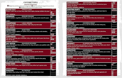 Renegade Game Studios Vampire the Masquerade 5th Edition Players Guide Sourcebook Clans