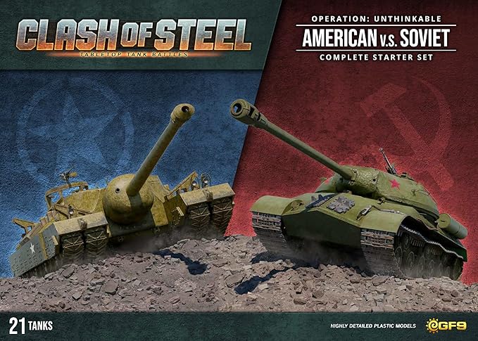 Gale Force Nine - Clash of Steel - Operation Unthinkable American v.s. Soviet Complete Starter Set