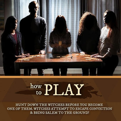 Facade Dark Cites Series Board Game of Strategy Deceit and Luck - Card Game for Teens Adults and Family - Salem 1692