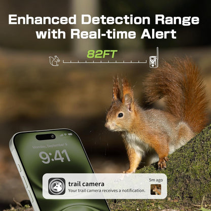 TKENPRO 4G LTE Cellular Trail Camera, Unlimited Data Plan AI Animal Detection with 2K Live Video Game Camera, No WiFi Needed, IP66 Water-Resistant Trail cam Night Vision & Motion-Activated