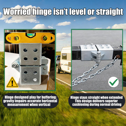 Folding Trailer Tongue Kit, 3 x 3 Inch Bolt-On Heavy Duty Tongue Hinge, 5,000 LBS Load Capacity, Trailer Tongue Hinge for RV, Utility, Boat & Cargo Trailers, Save Storage Space