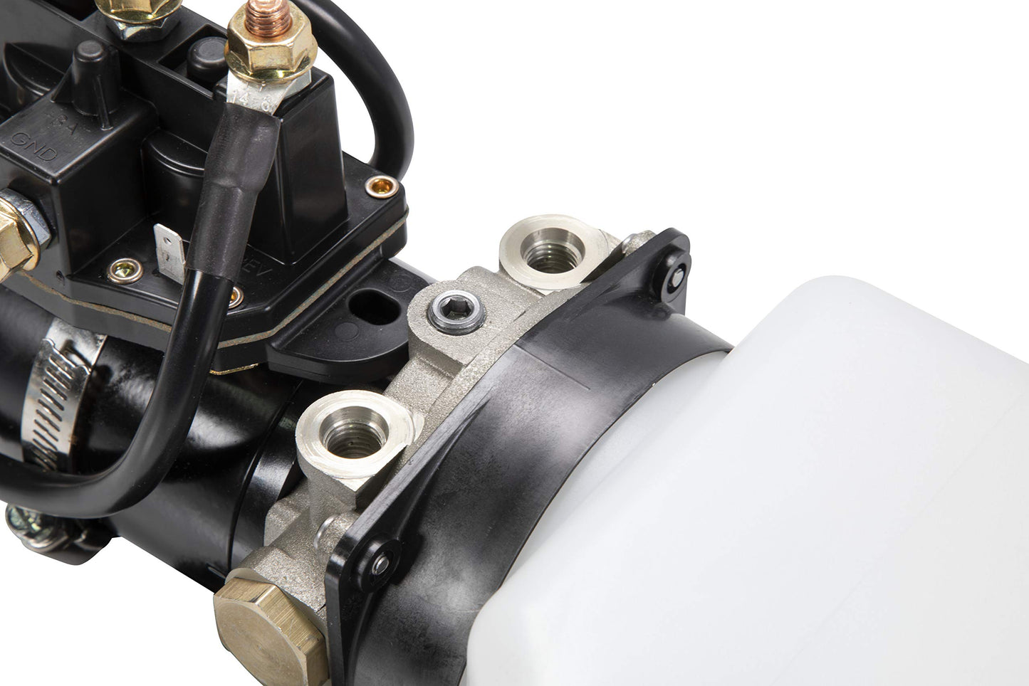 Lippert Hydraulic Power Unit with 2QT Pump Reservoir Kit - 141111, WHITE,BLACK (Cap color may vary)