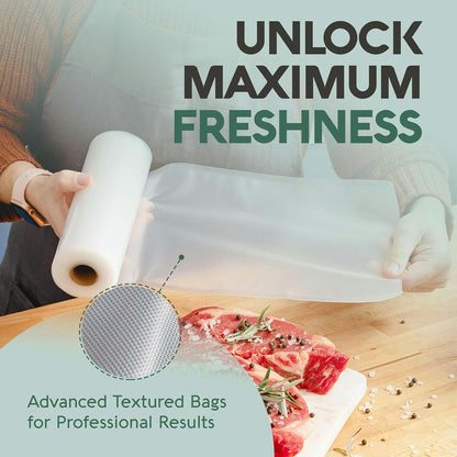Avid Armor Vacuum Sealer Bags - Heavy Duty 8x25 Rolls | BPA-Free Food Storage & Meal Prep Bags