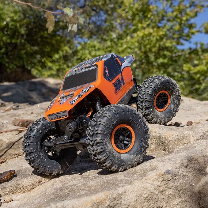 Axial RC Truck 1/24 AX24 XC-1 4WS Crawler Brushed RTR (Includes Everything Needed No Other purchases Required) Orange AXI00003T2