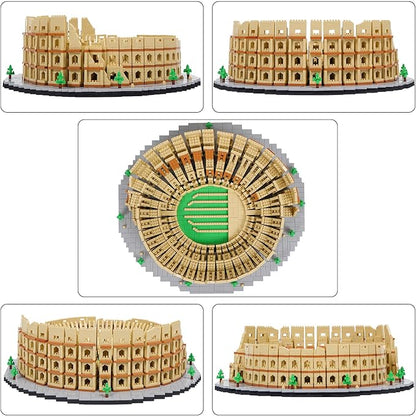 Building Blocks Set Roman Colosseum Model Micro Building Blocks 5594 PCS Famous Architecture Model Mini Building Kit Gift for Kids and Adults