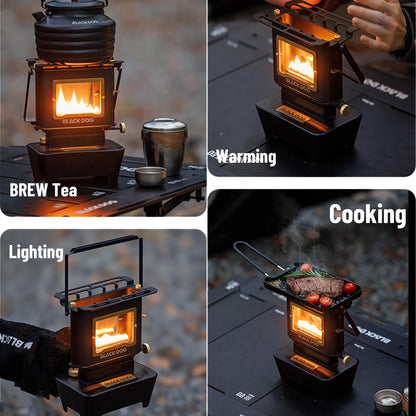 Blackdog Camping Oil Stove - Mini Tabletop Kerosene Heater and Cooker for Outdoor & Indoor Use, Portable Fuel Burner for Cooking Warming, Emergency Oil Lamp for Lighting