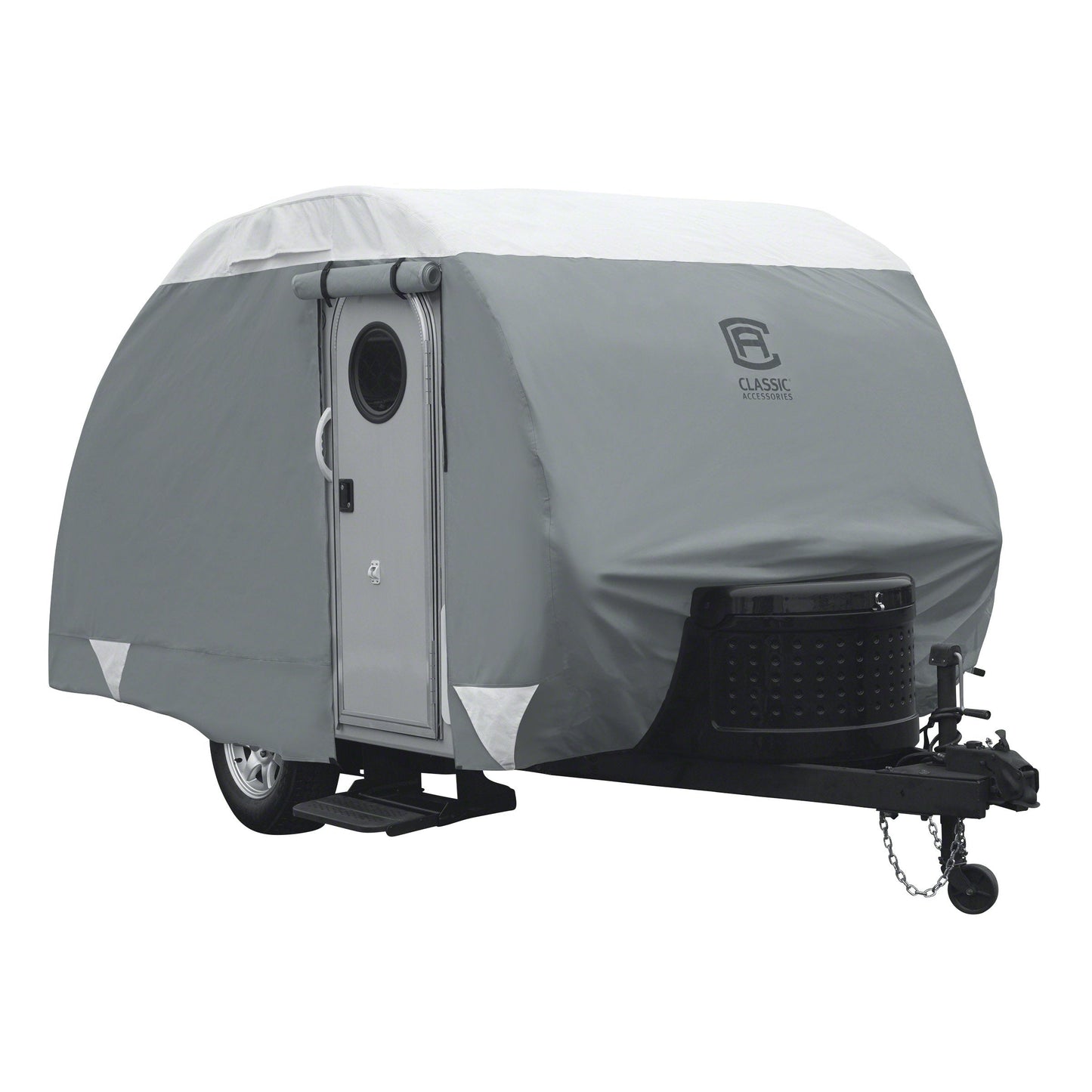 Classic Accessories Over Drive PolyPRO3 Deluxe Sloped Travel Trailer Cover, 19-21'