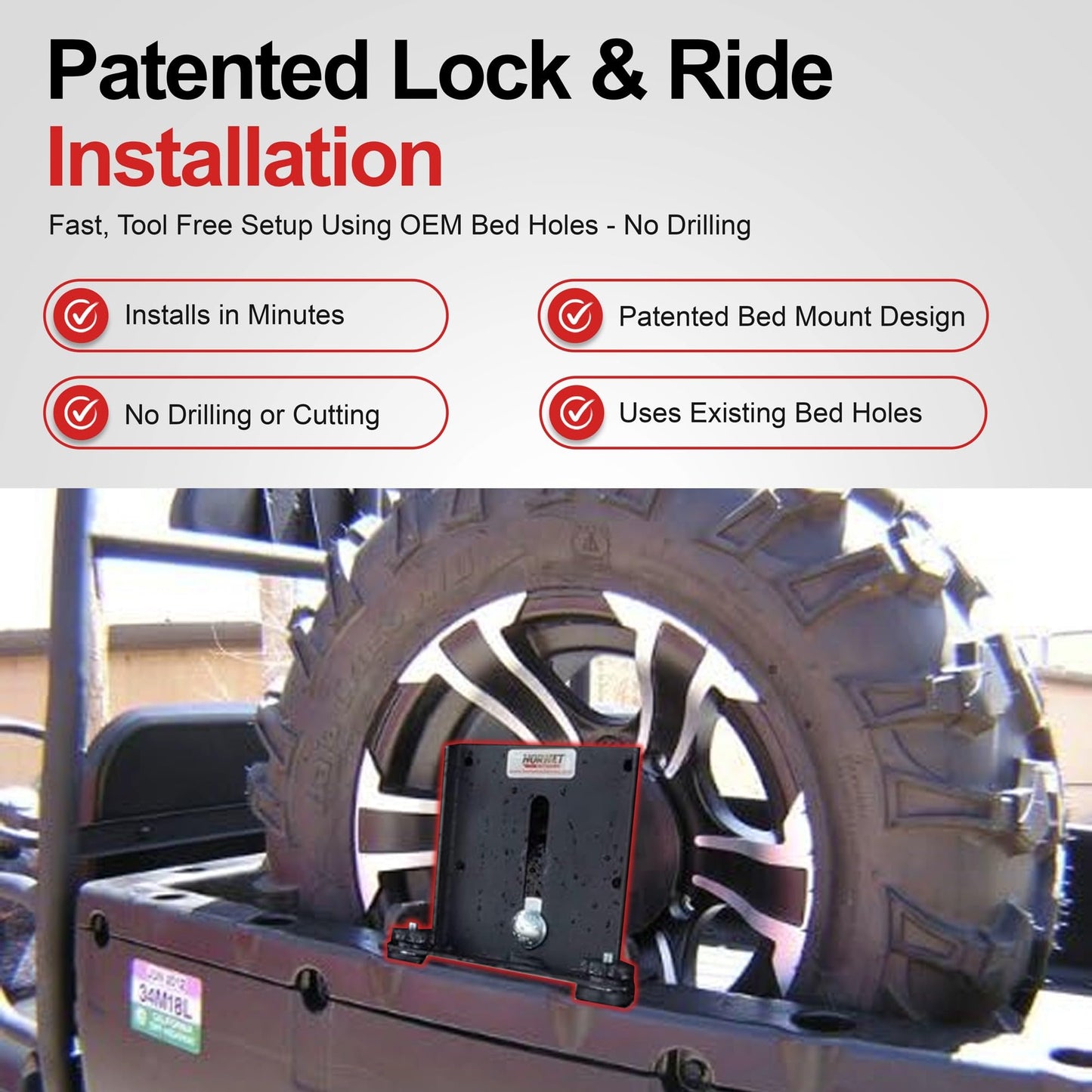 Hornet Outdoors R-800 ST Portable Spare Tire Mount