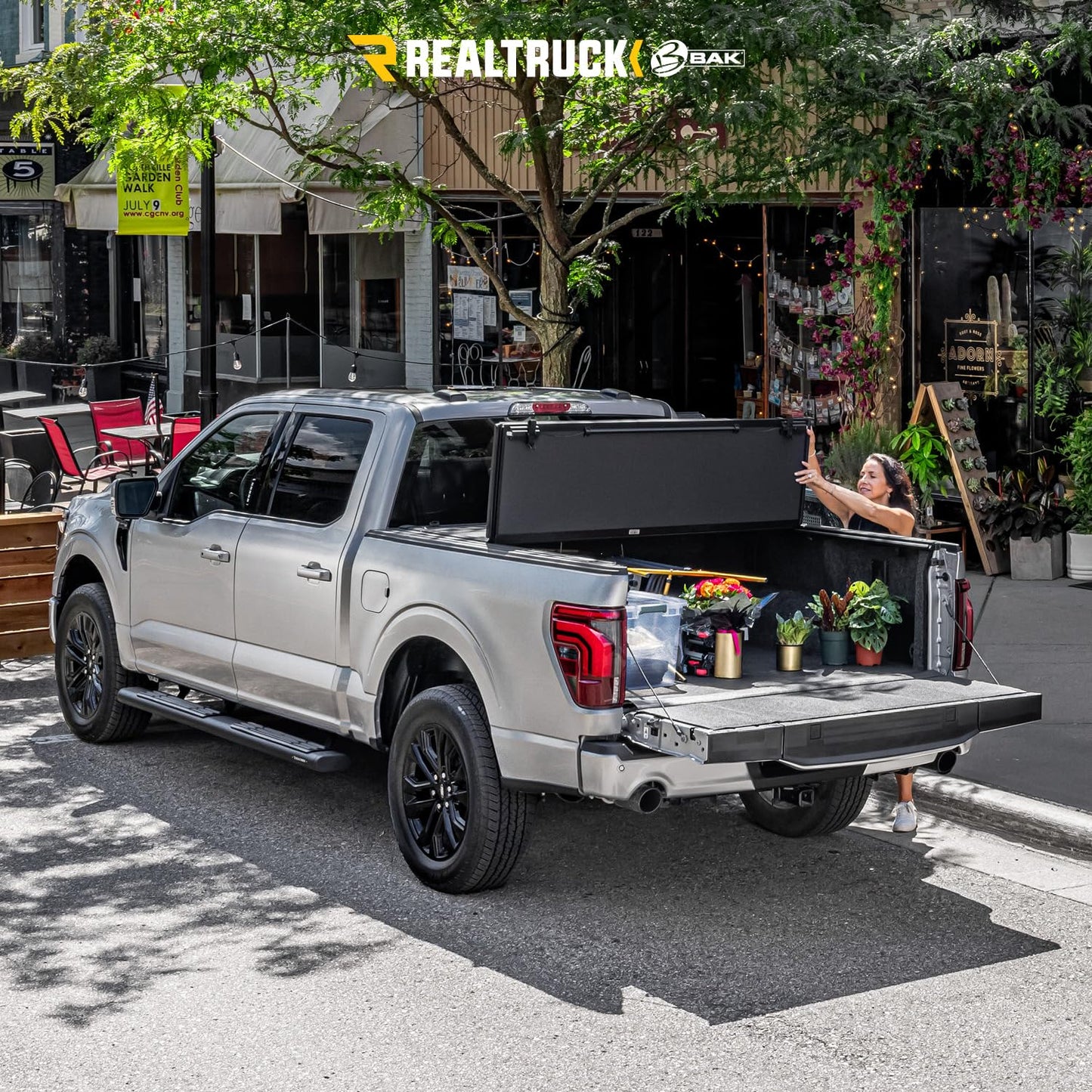 RealTruck BAK BAKFlip MX4 Hard Folding Truck Bed Tonneau Cover | 448130 | Fits 2019-2026 Chevy/GMC Silverado/Sierra, w/MultiPro/Flex Tailgate (Will not fit Carbon Pro Bed) 5' 10" Bed (69.9")