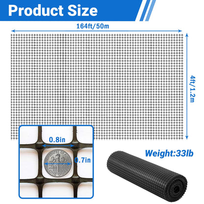 4X164ft Bi-Directional Geogrid for Retaining Wall,4X164ft Geogrid for Driveway,Retaining Wall