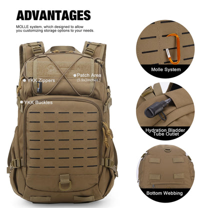Mardingtop 60L Internal Frame Backpack + 25L Cordura Hiking Backpack