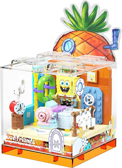 Exquisite Toy Building Block Box Set Series Pineapple House Building Blocks Birthday Gifts for Boys and Girl with Themed Characters for 14+ Teenagers &amp Adults