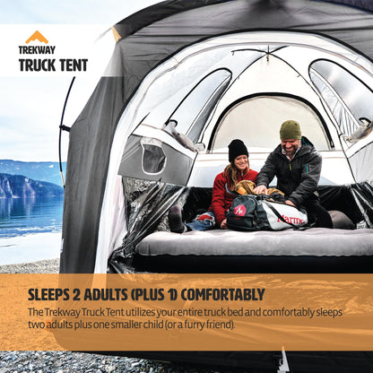 Offroading Gear 5.5ft Truck Bed Camping Tent w/Canopy | Waterproof | Compatible with F150| Ram| Sierra| GMC| Nissan| Etc.
